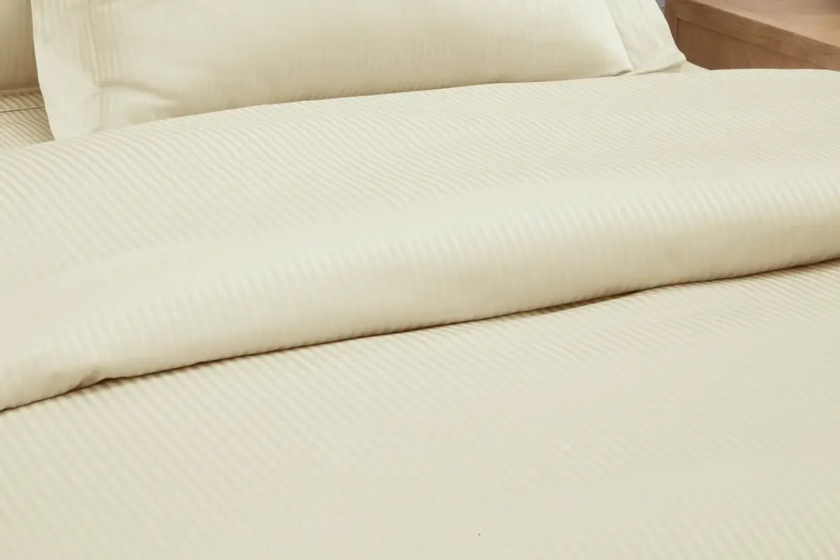 Ivory Stripe Duvet Cover