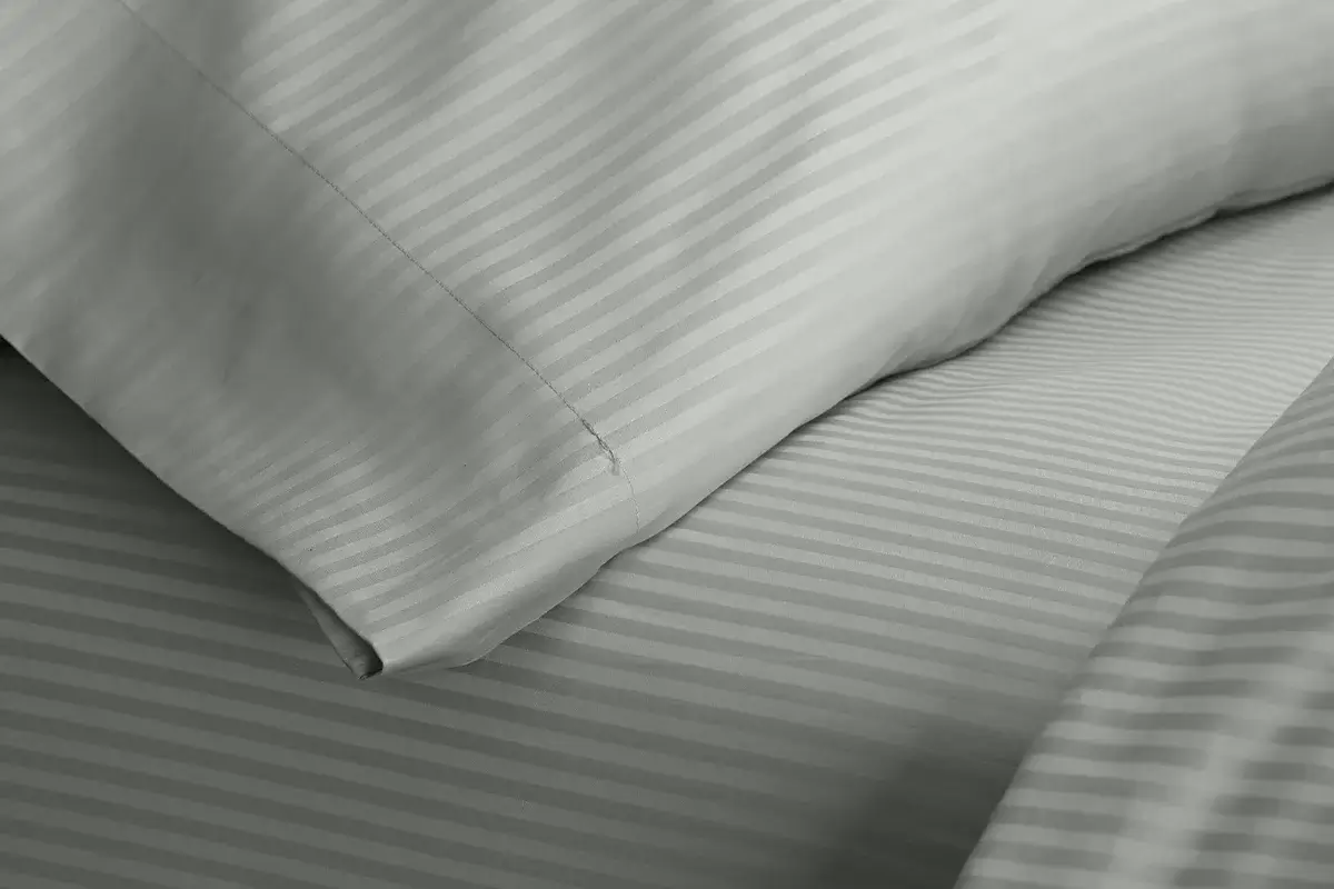 Platinum Stripe Fitted Sheet