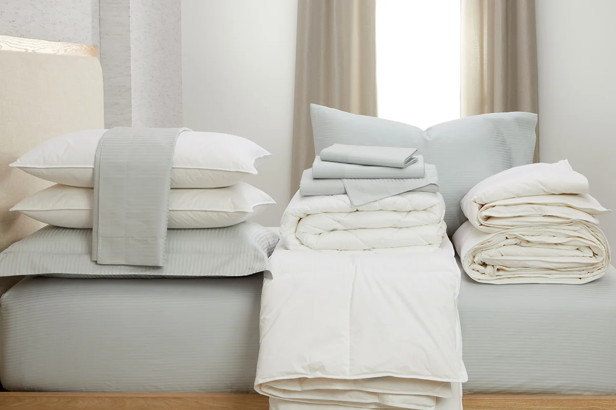 Tonal Stripe Bedding Set Platinum California King