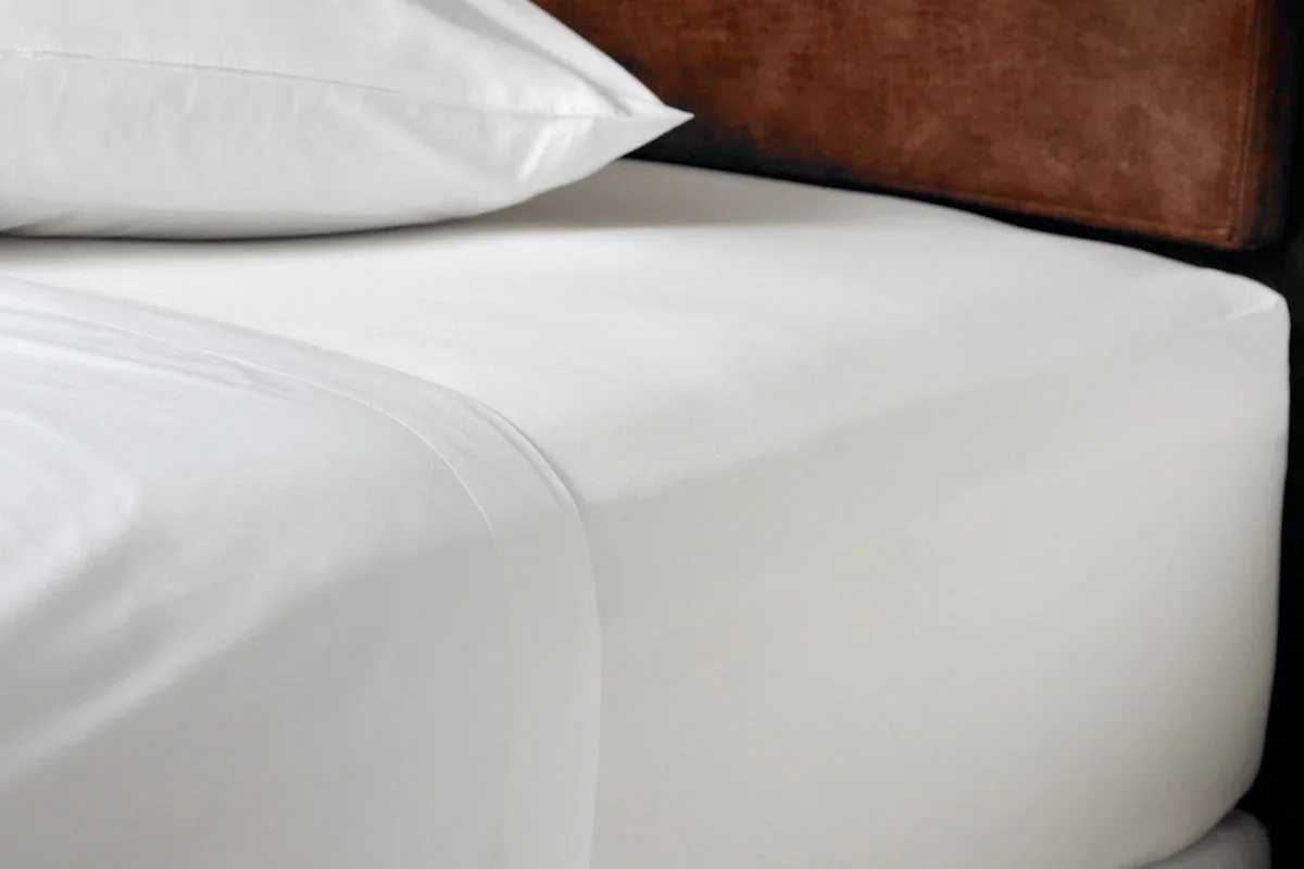 White Cotton Fitted Sheet| 600 Thread Count Cotton Linens